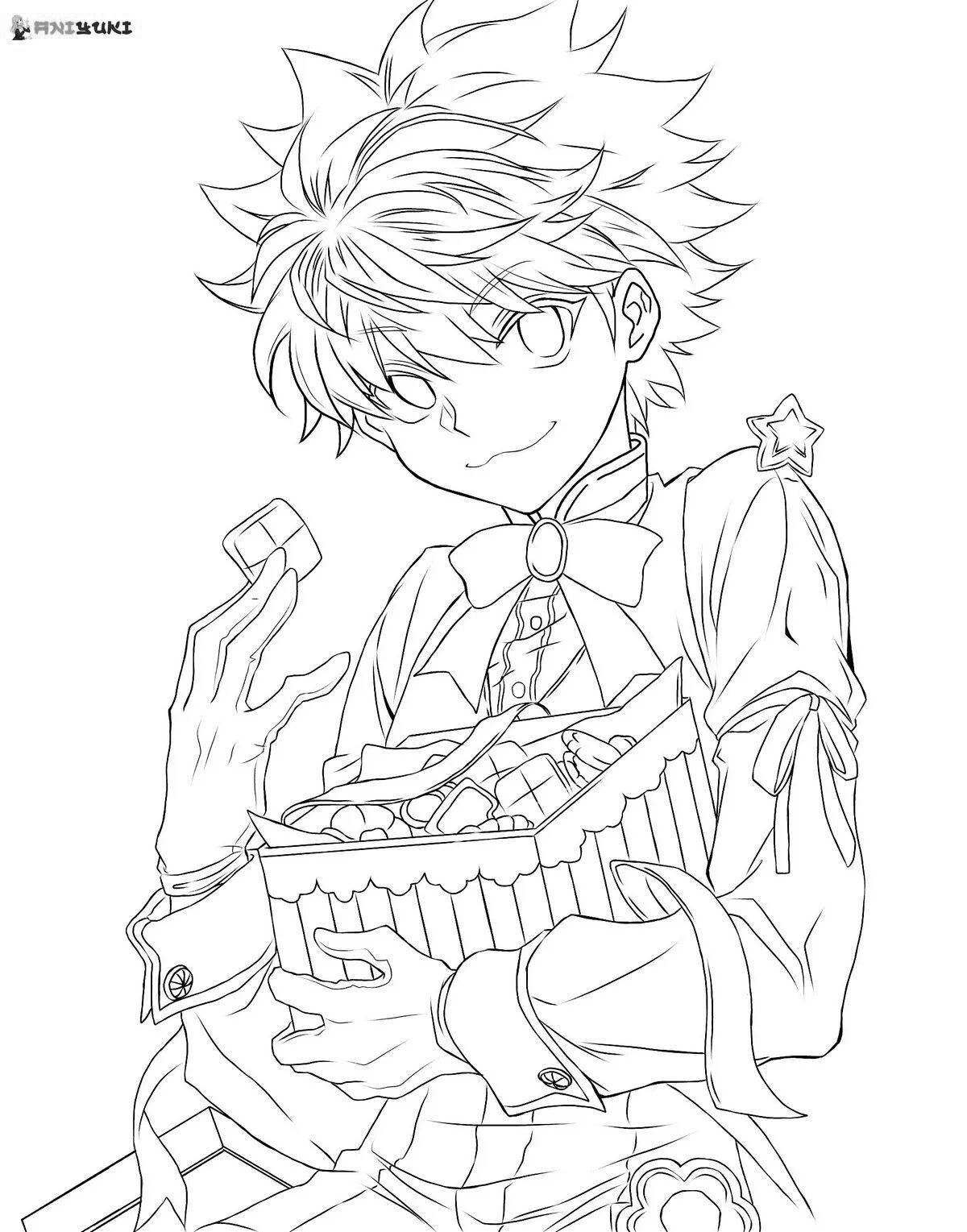 Amazing coloring anime hunter x hunter