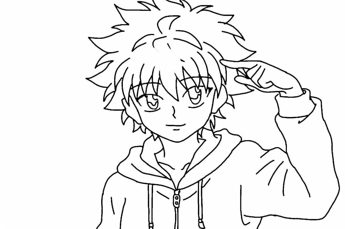 Anime hunter x hunter adorable coloring book