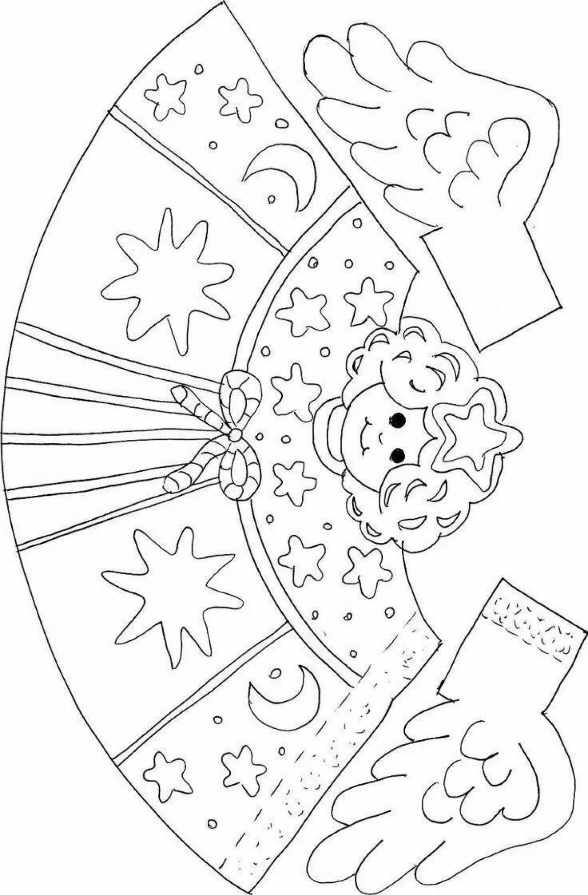 Joyful coloring crafts for the new year