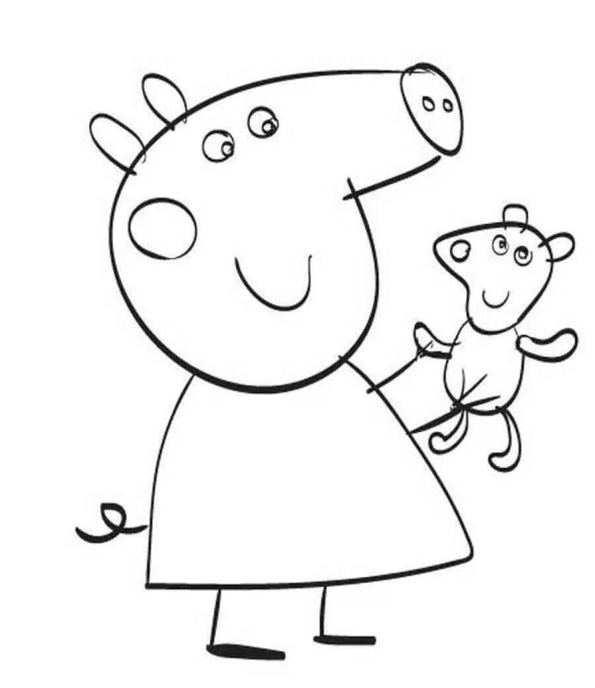 Great peppa pig coloring book for kids