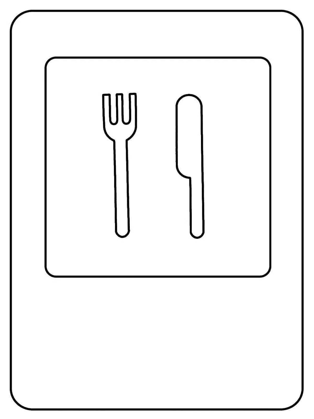 Colouring bright sign of medical care