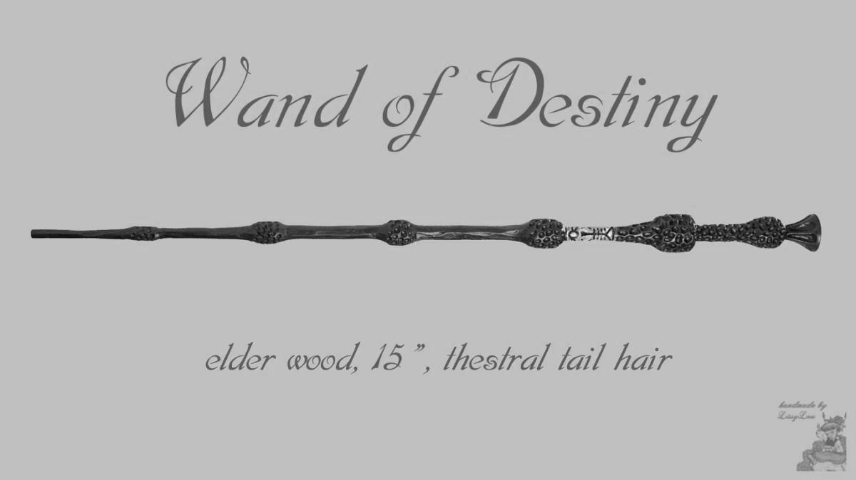 Harry Potter's enchanted magic wand coloring book