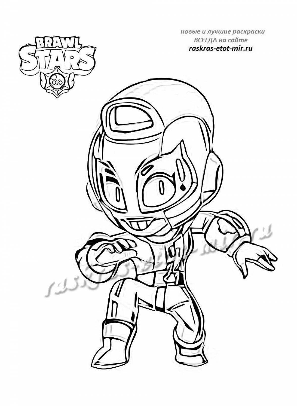 Energetic coloring bravo stars max skin coloring page