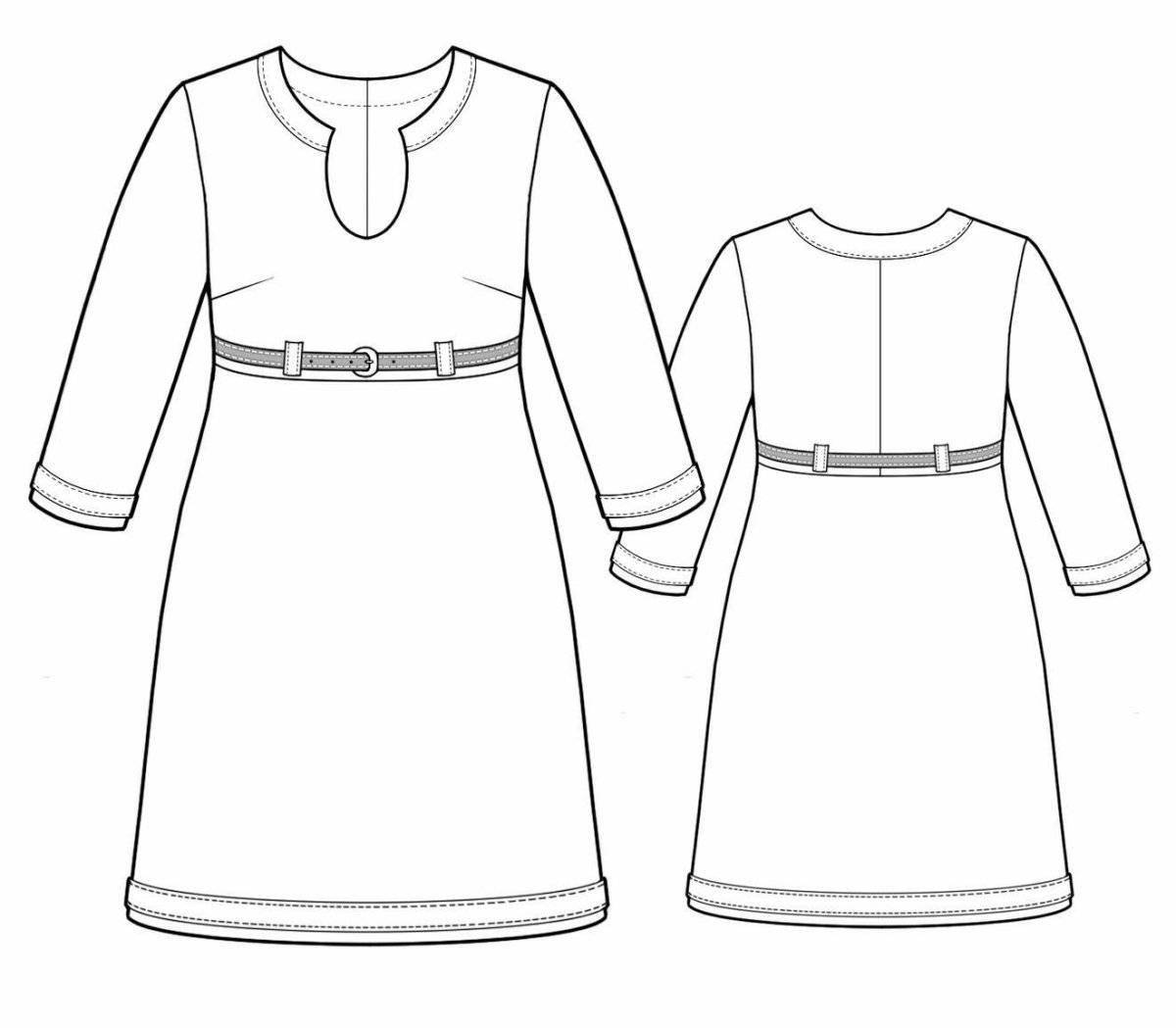 Great belarusian clothes coloring pages for kids