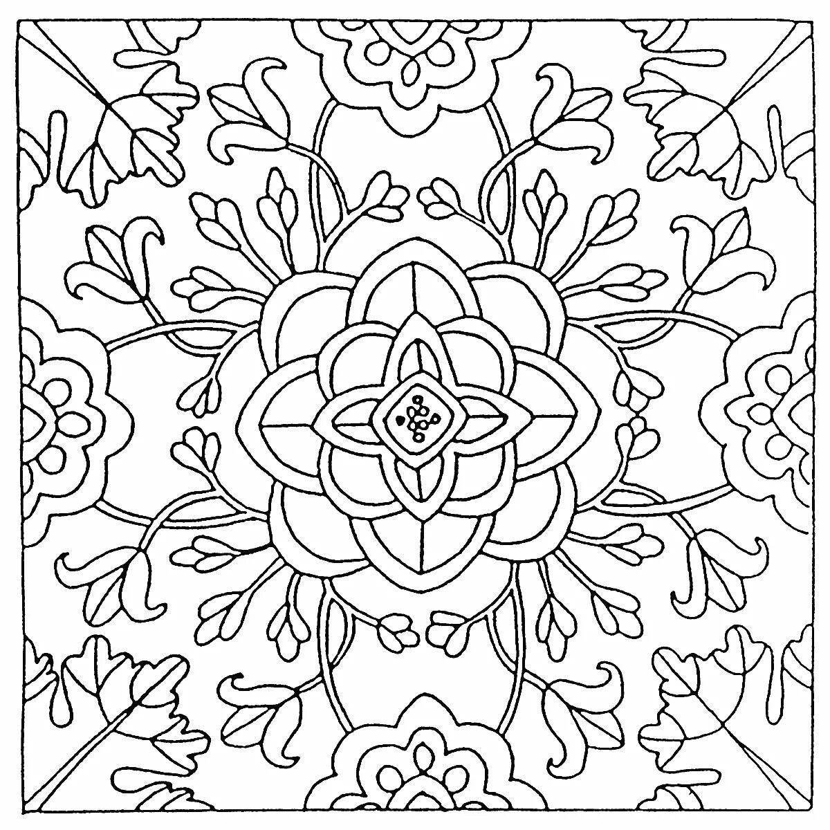 Colourful pavlovian scarf coloring pages for kids