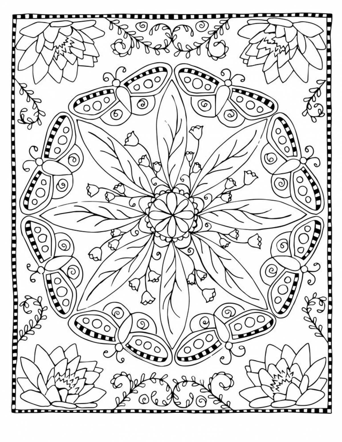 Colorful pavlovian scarf coloring book for kids