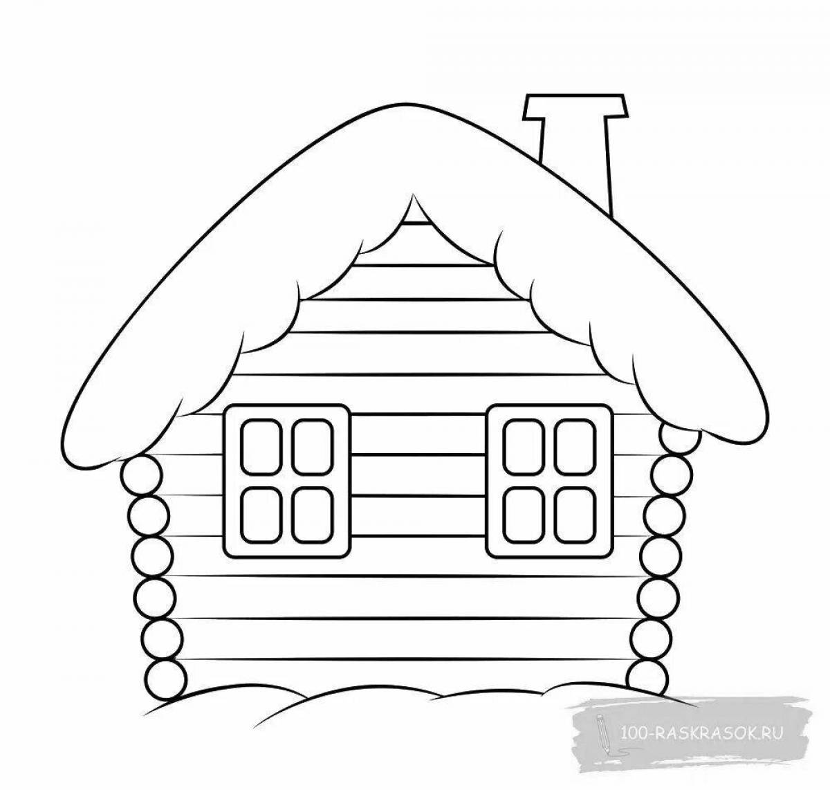 Раскраски Деревянный дом для детей (28 шт.) - скачать или распечатать ...