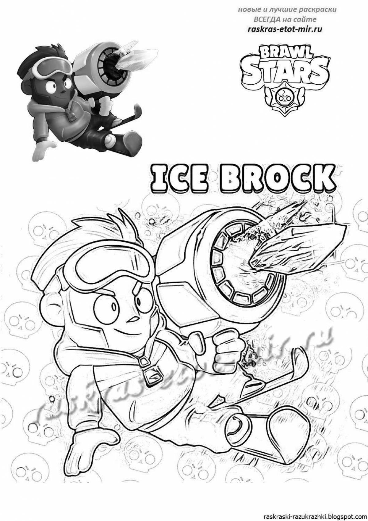 Colorful Brock from brawl stars