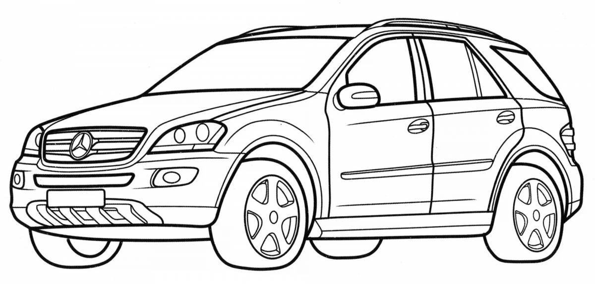 Lovely subaru coloring book for kids