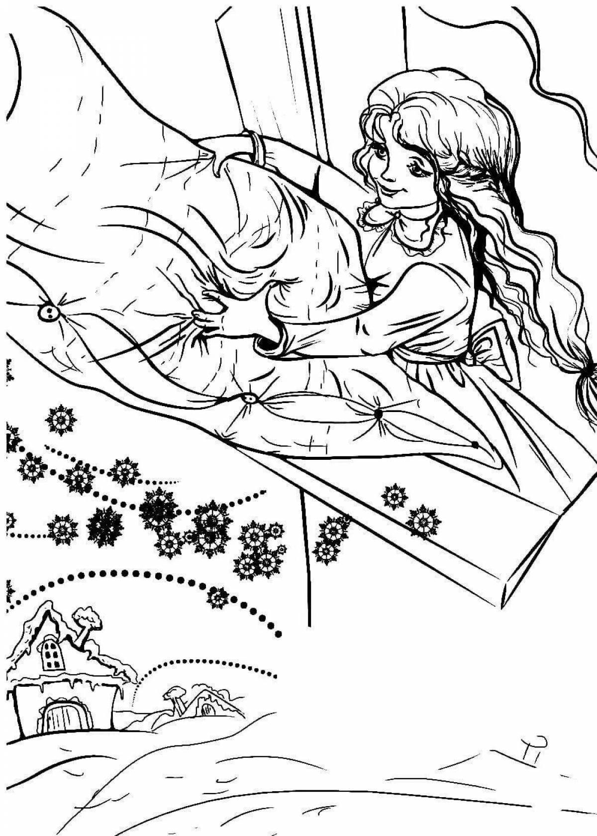 Charming coloring page hostess blizzard brothers grimm