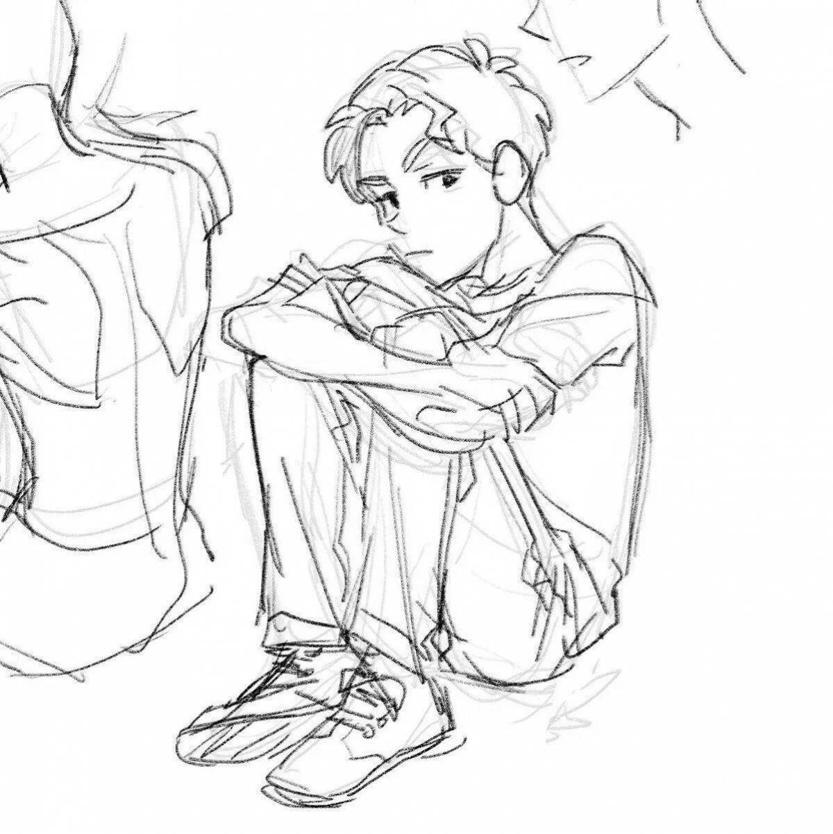 Раскраска Буйный эдисон и катя раскраска