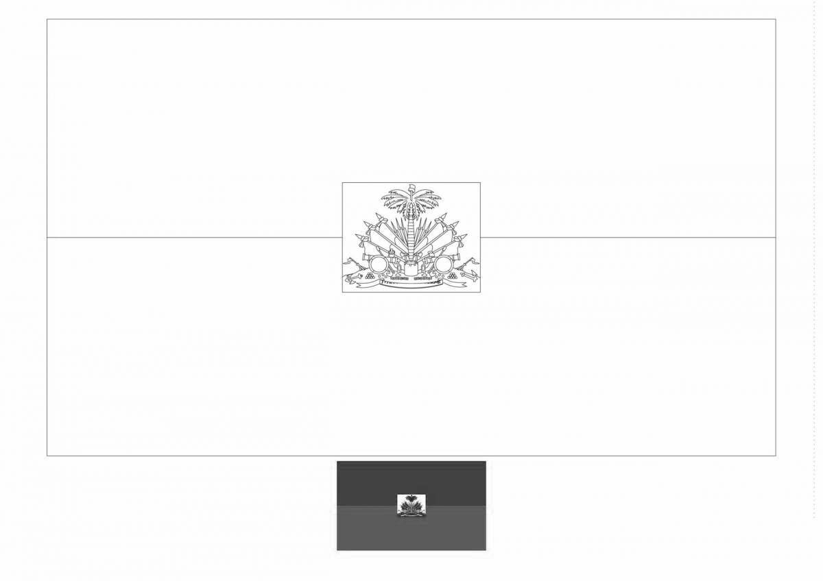 Раскраска Величественный флаг кубани