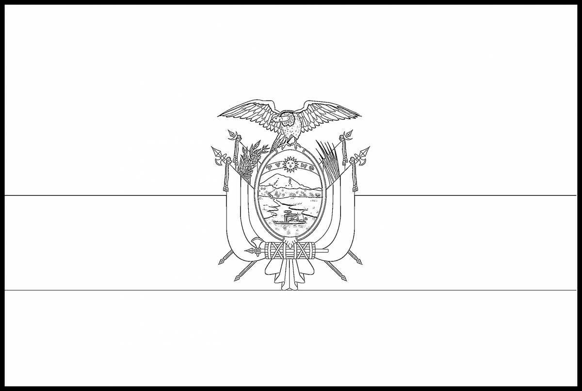 Раскраска Грандиозный герб кубани