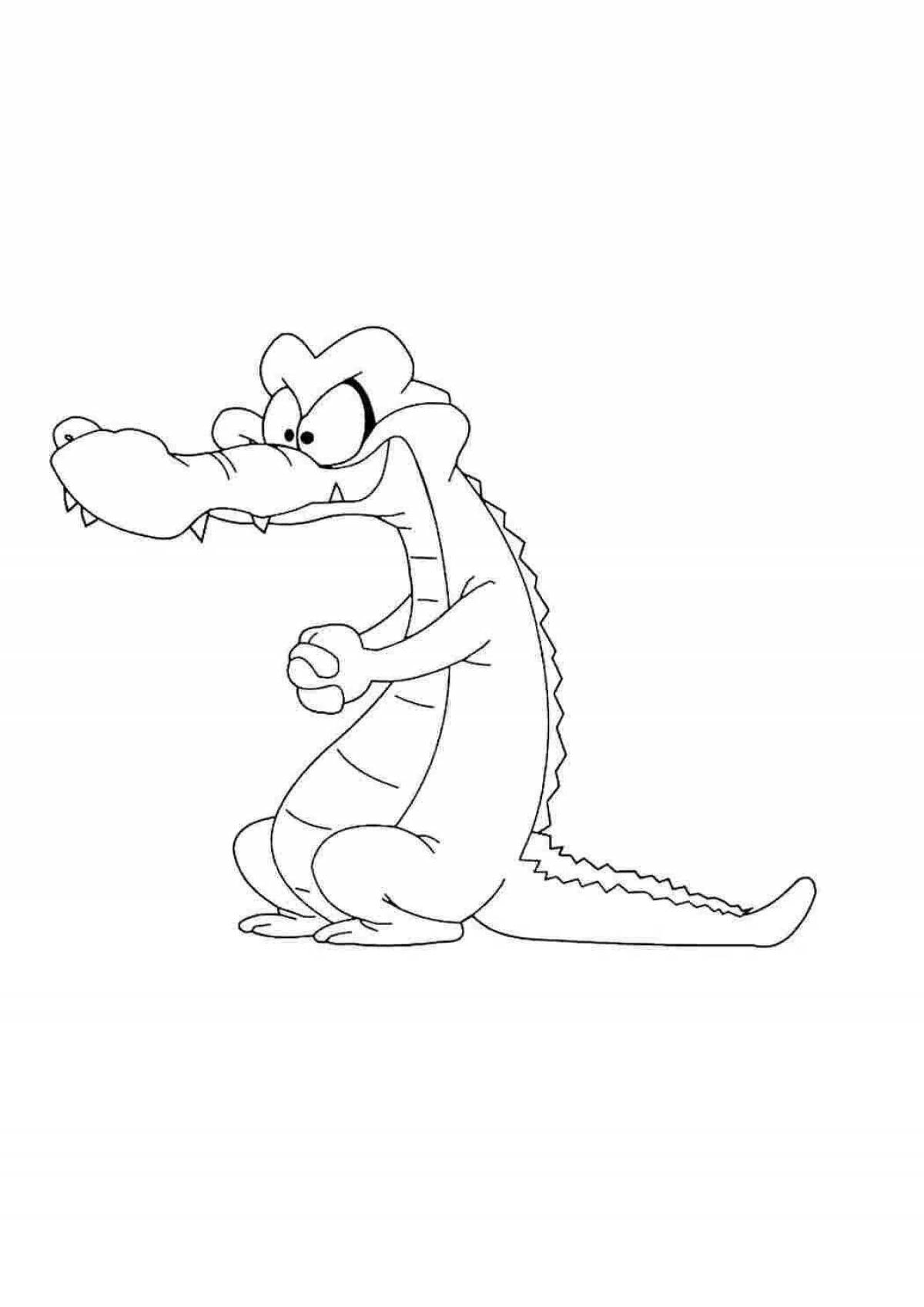 Крокодил рисунок для детей #3