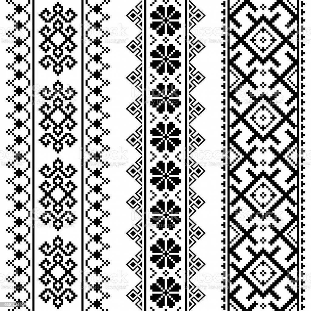 Delightful Belarusian towels coloring pages for kids