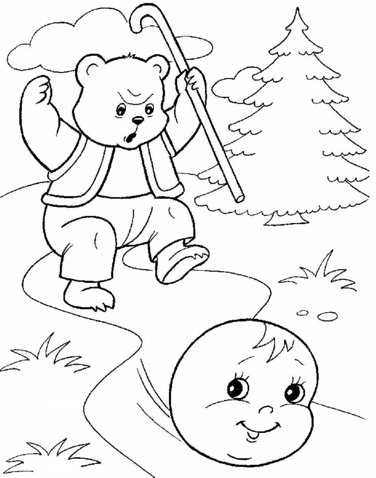 Bear from fairy tale kolobok #1