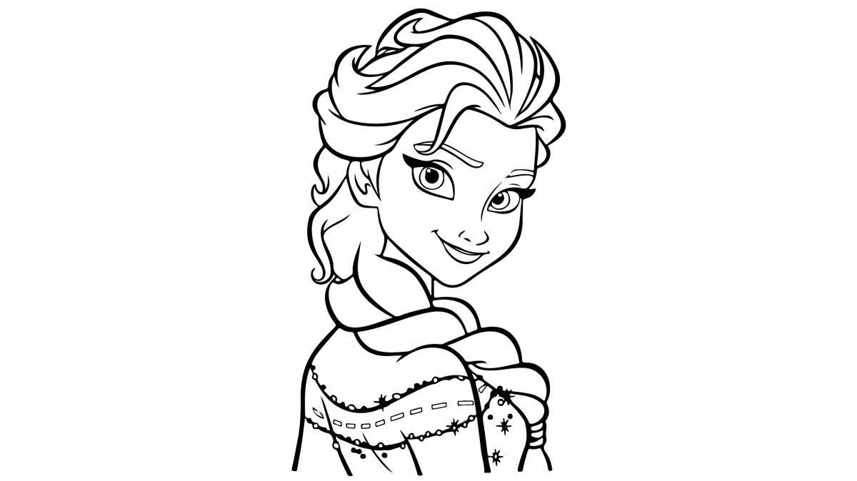 Elsa's generous coloring let it go and forget it
