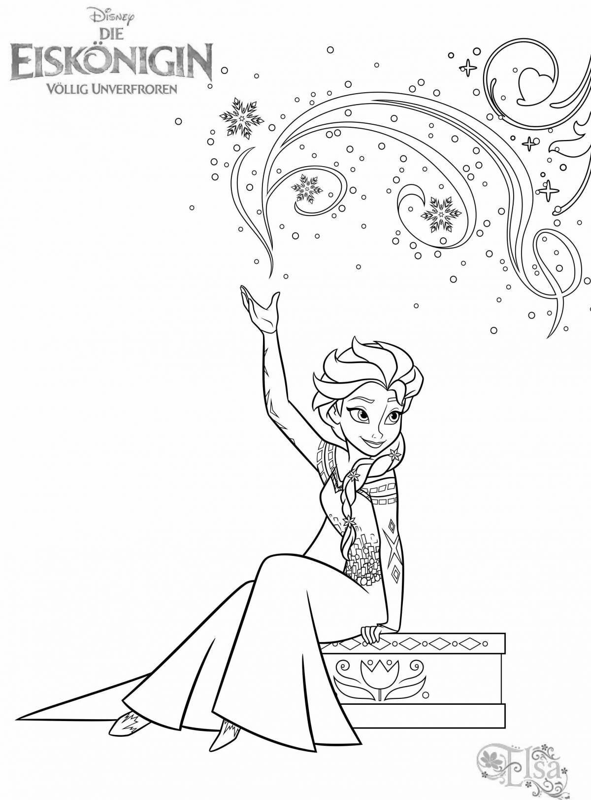 Beautiful coloring elsa let go and forget
