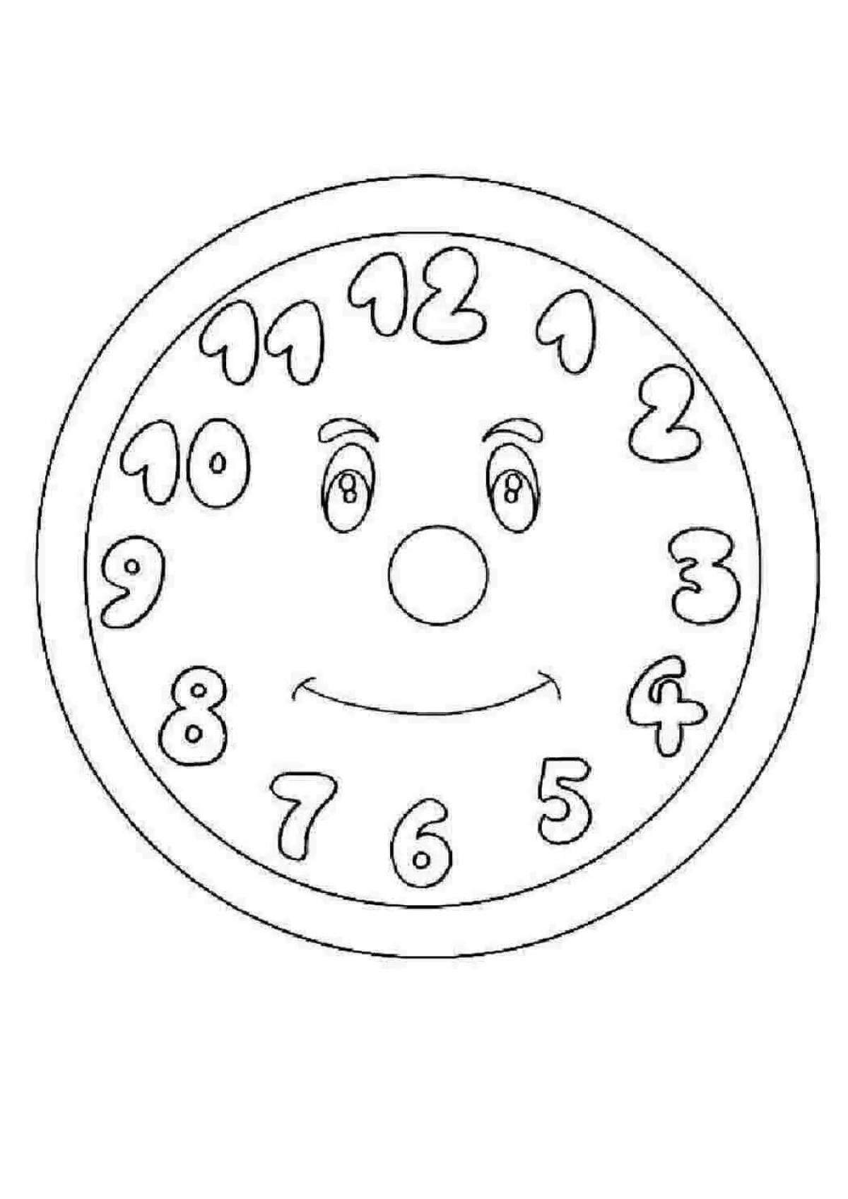 Brilliant dial with hands