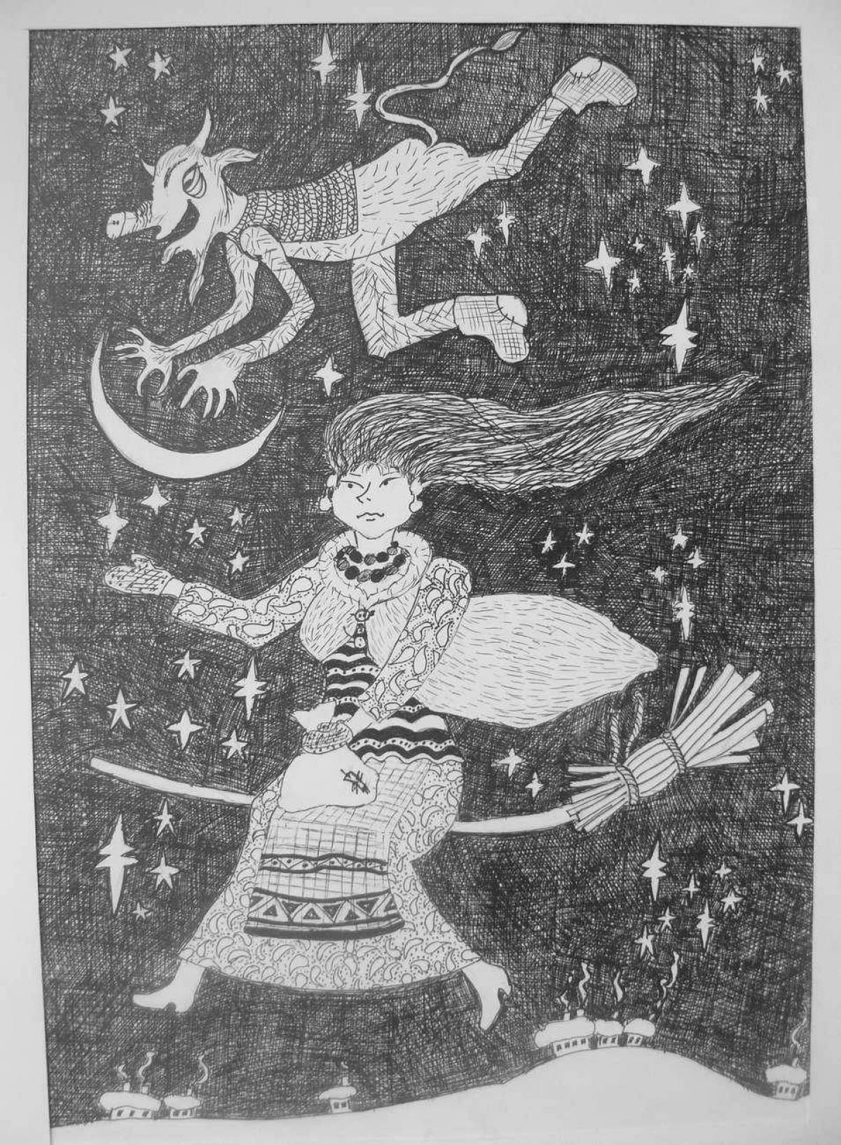 A fascinating coloring book the night before christmas goldeneye