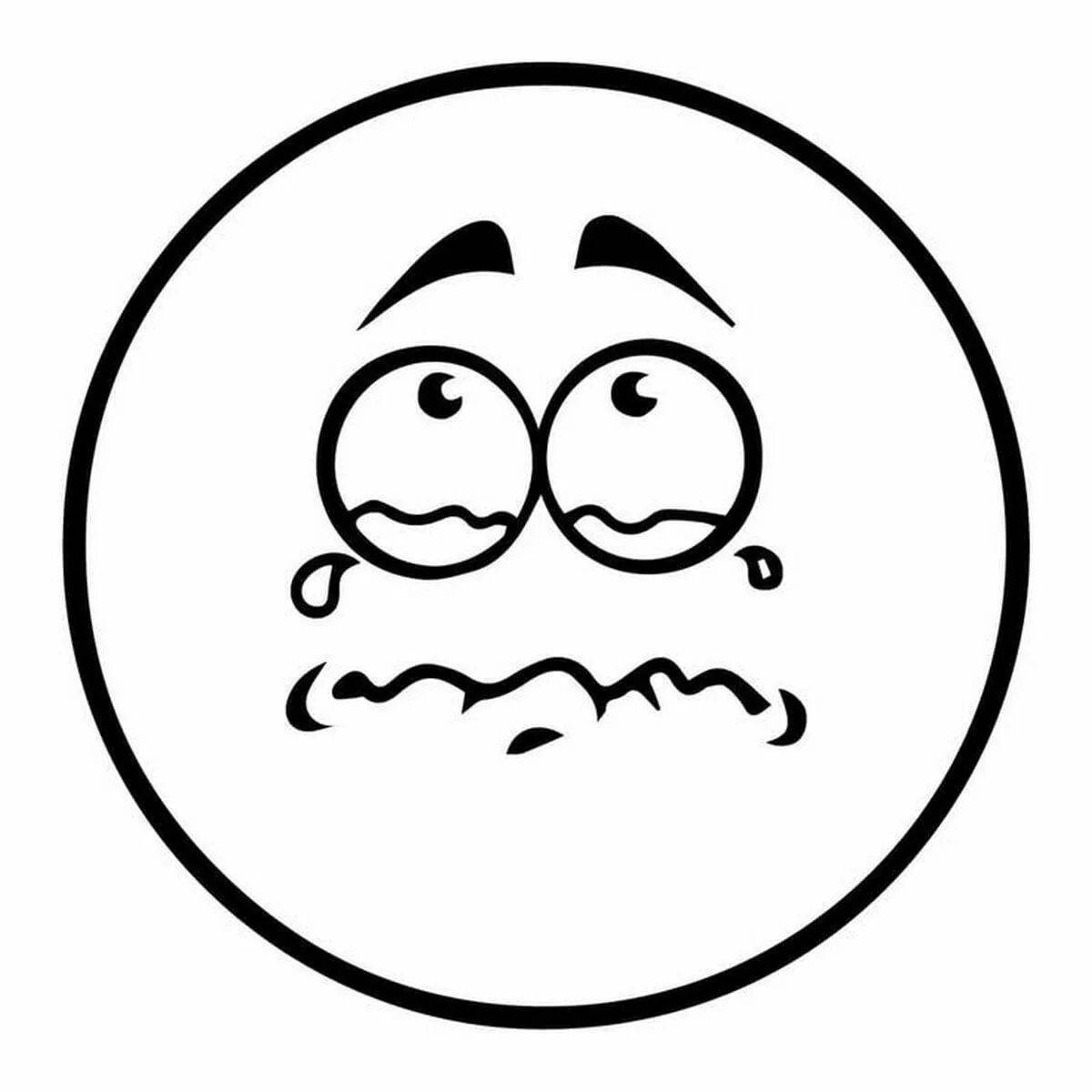 Photo Amazing smiley sad coloring book for kids