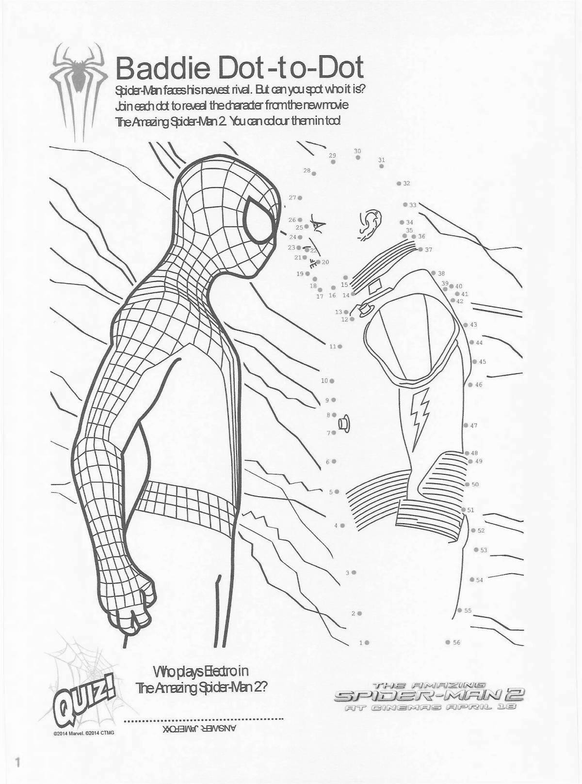 Fun coloring Spiderman Tobey Maguire