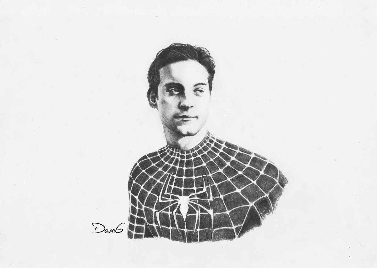 Adventure coloring spider-man tobey maguire