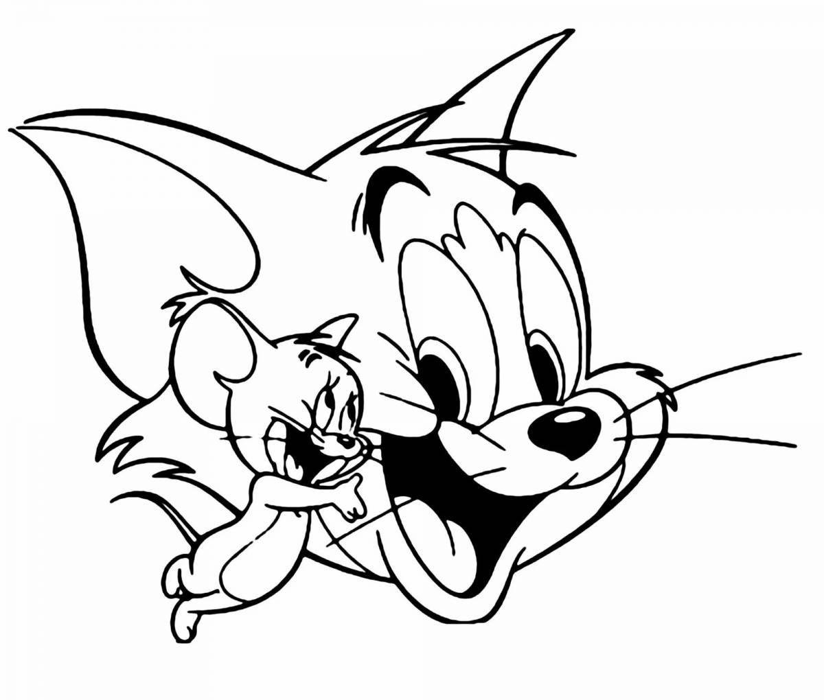 Cute tom and jerry coloring book