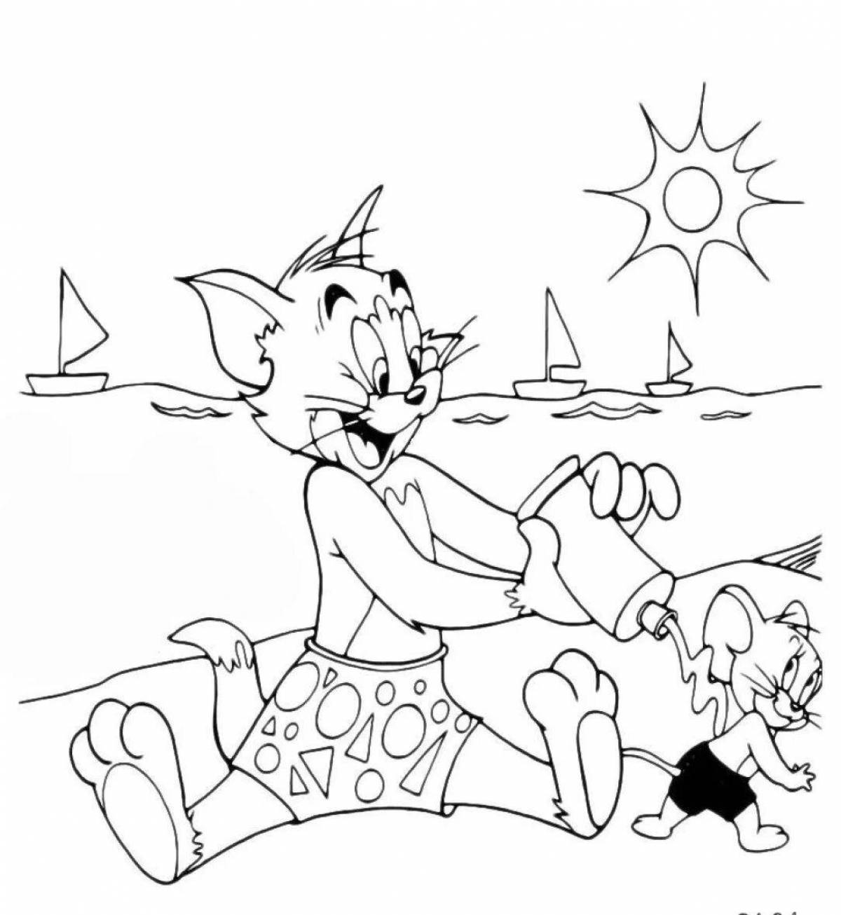 Fun tom and jerry coloring book