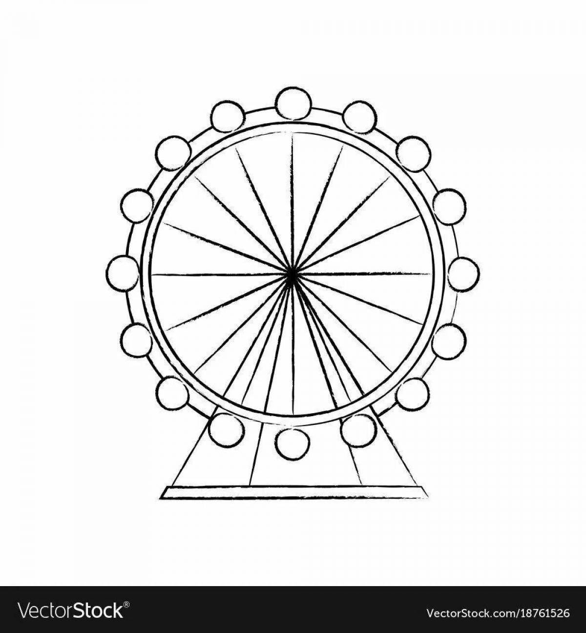 Great ferris wheel coloring pages for kids