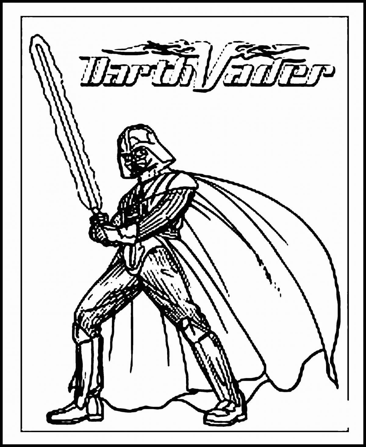 Terrible darth vader coloring book