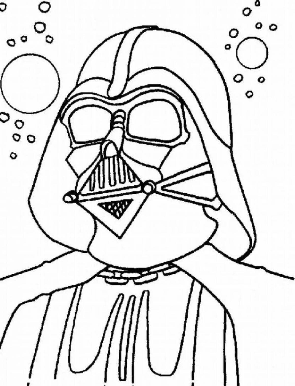 Coloring dark darth vader