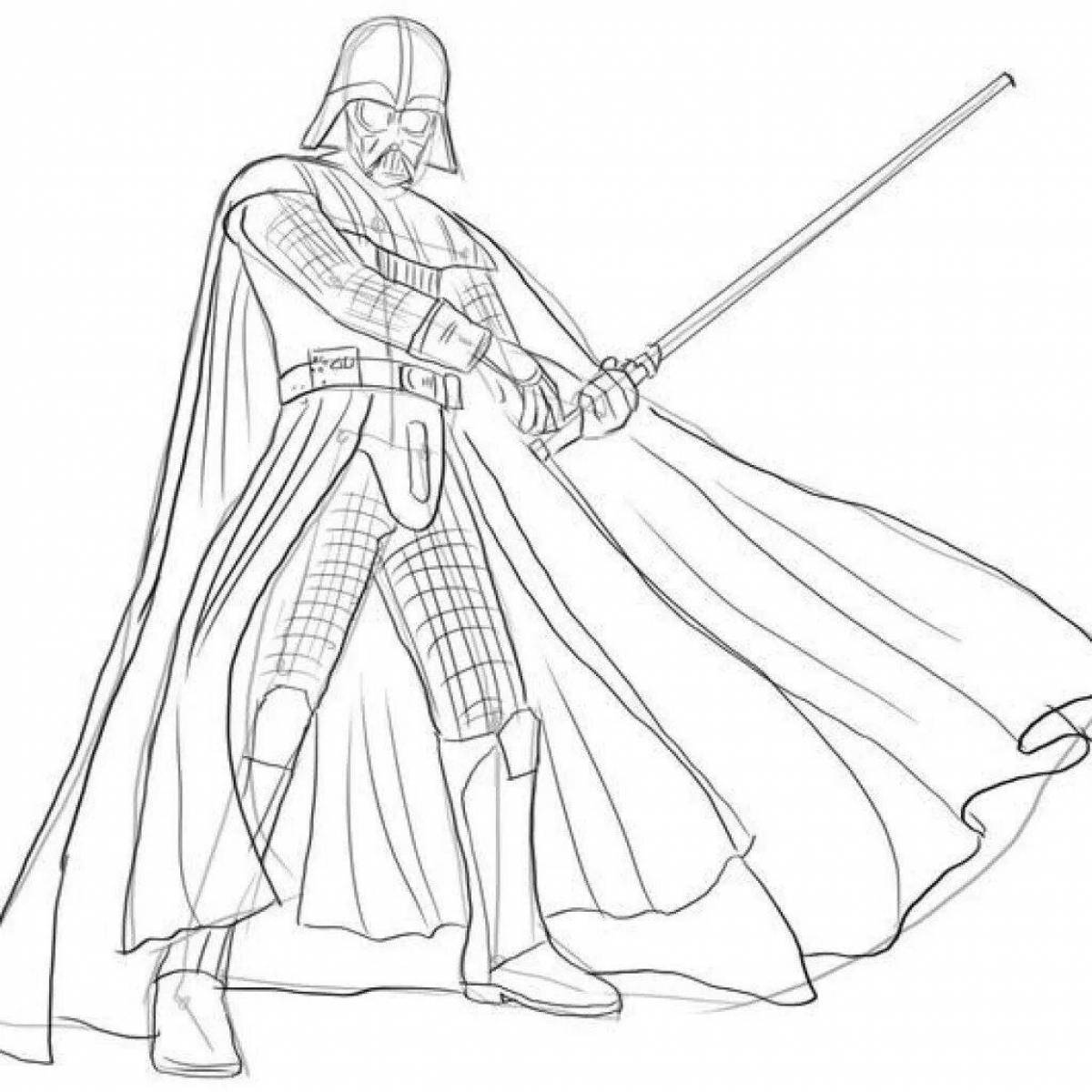 Creepy darth vader coloring book