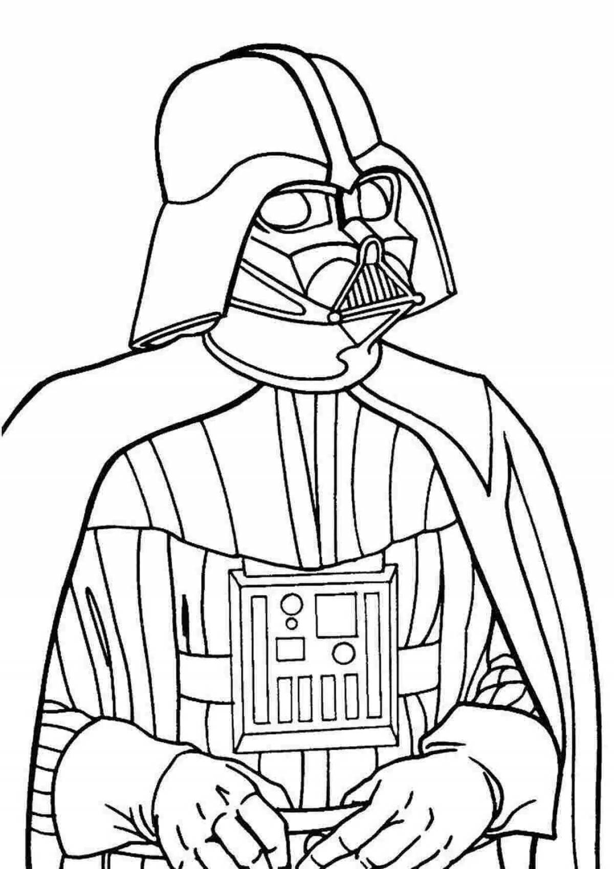 Photo Coloring sinful darth vader