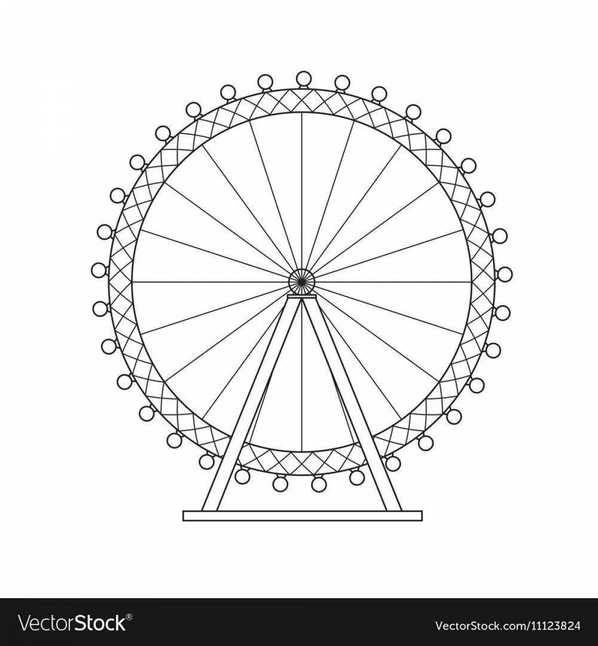 Колесо обозрения лондон рисунок