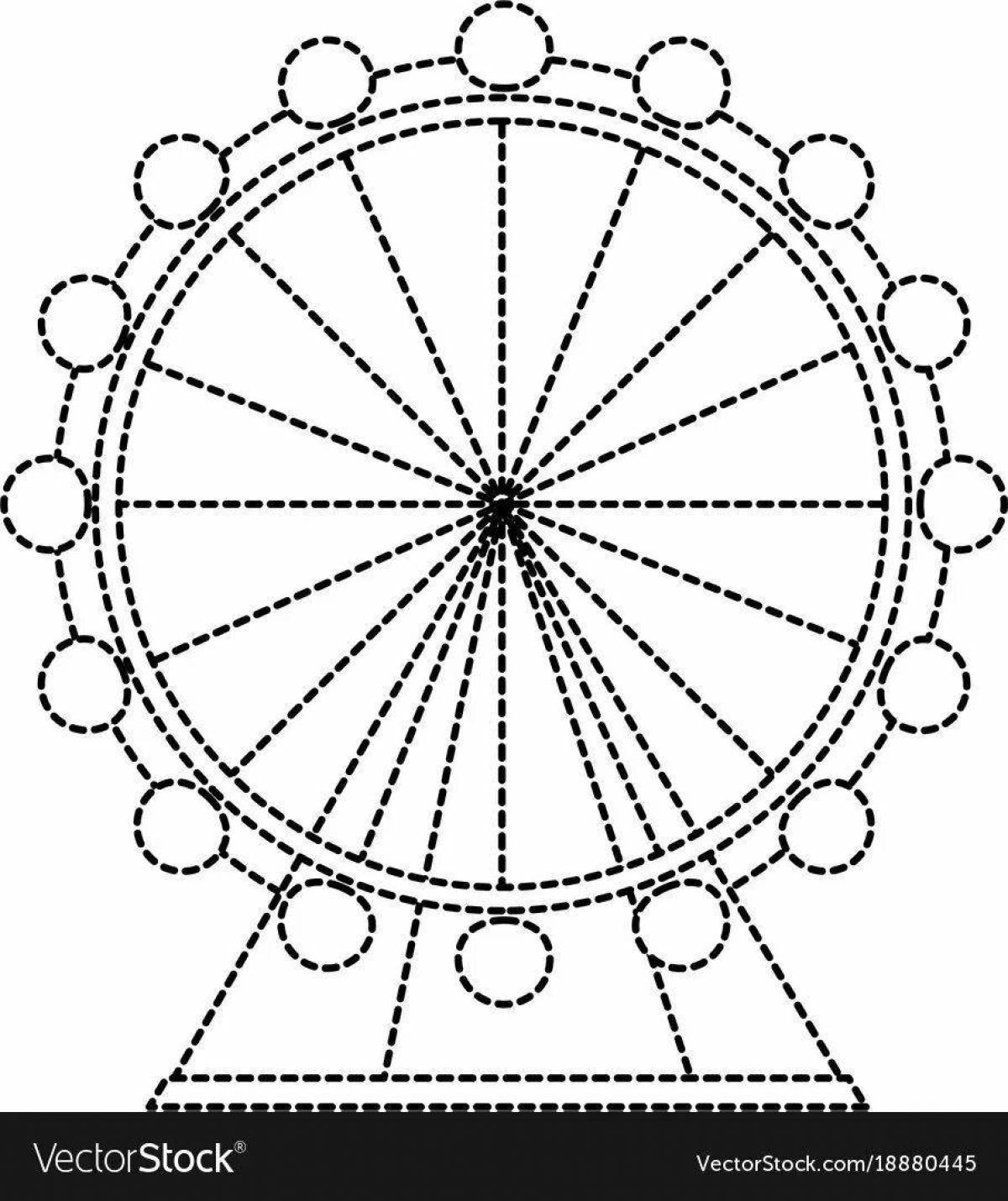 Как красиво нарисовать колесо обозрения