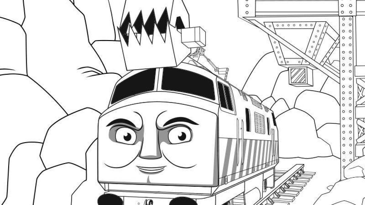 Coloring live train eater