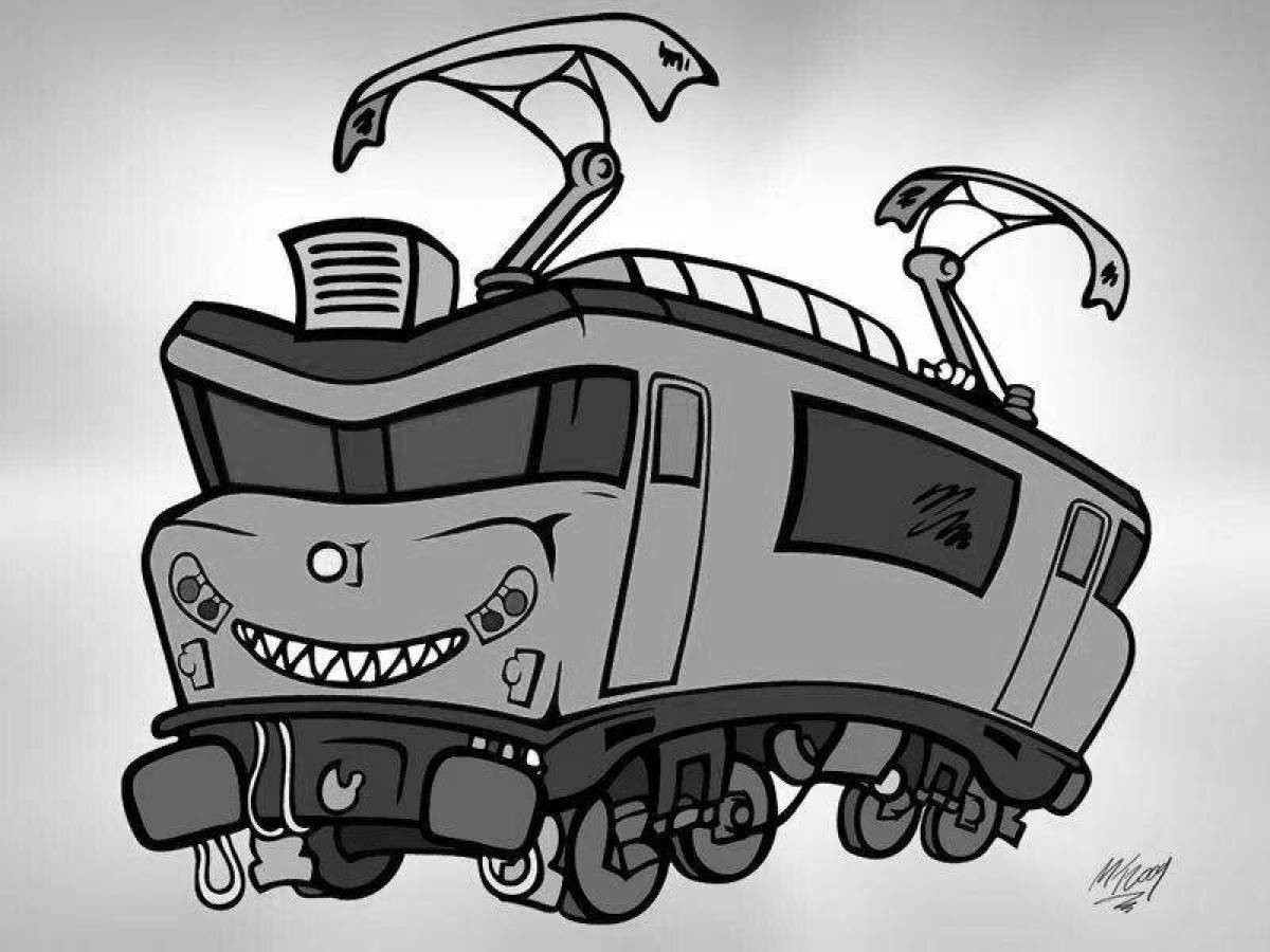 Glorious Train Eater coloring page