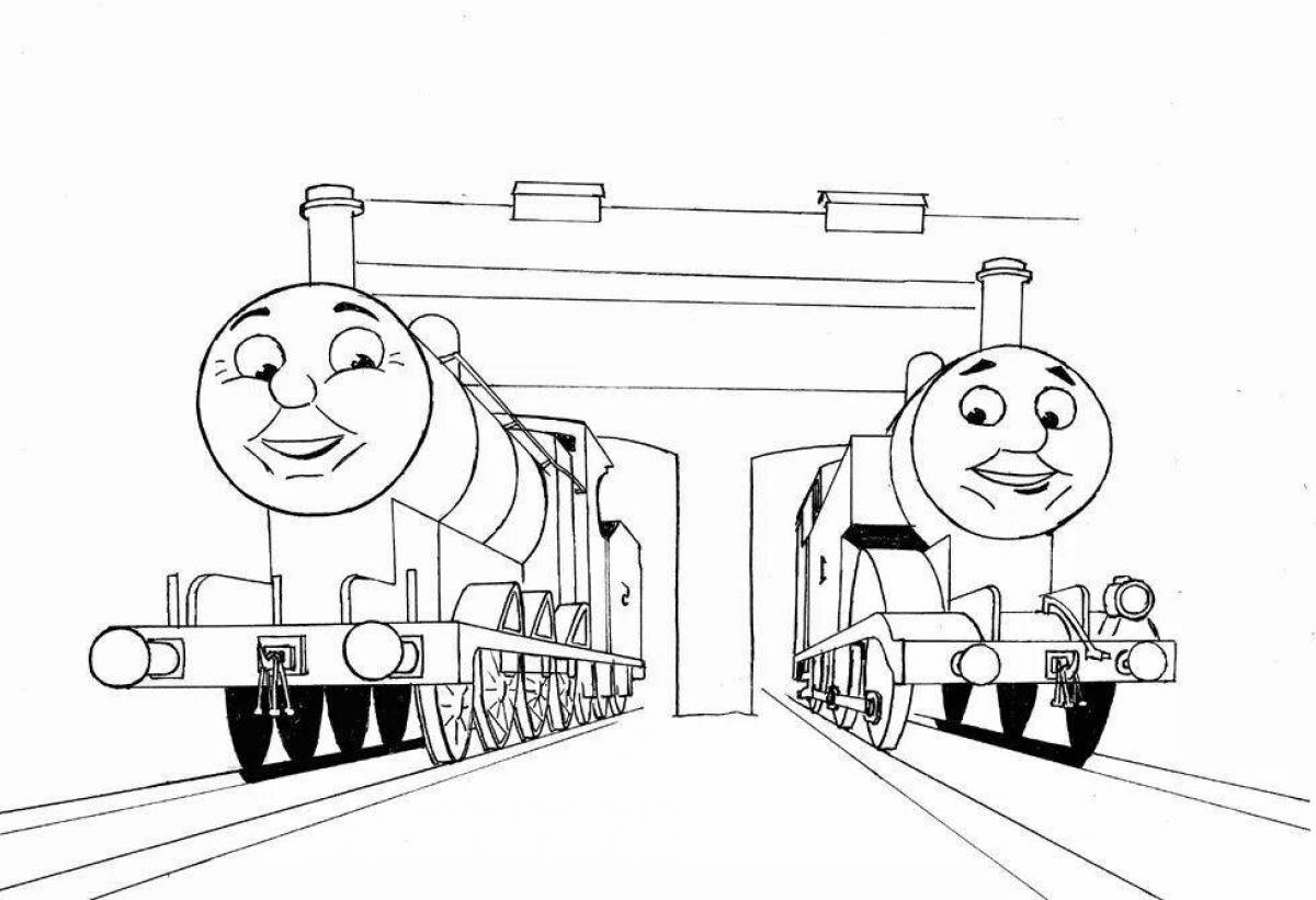 Gourmet Train Eater coloring page