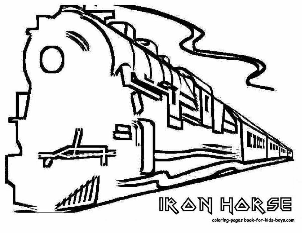 Adorable Train Eater Coloring Page