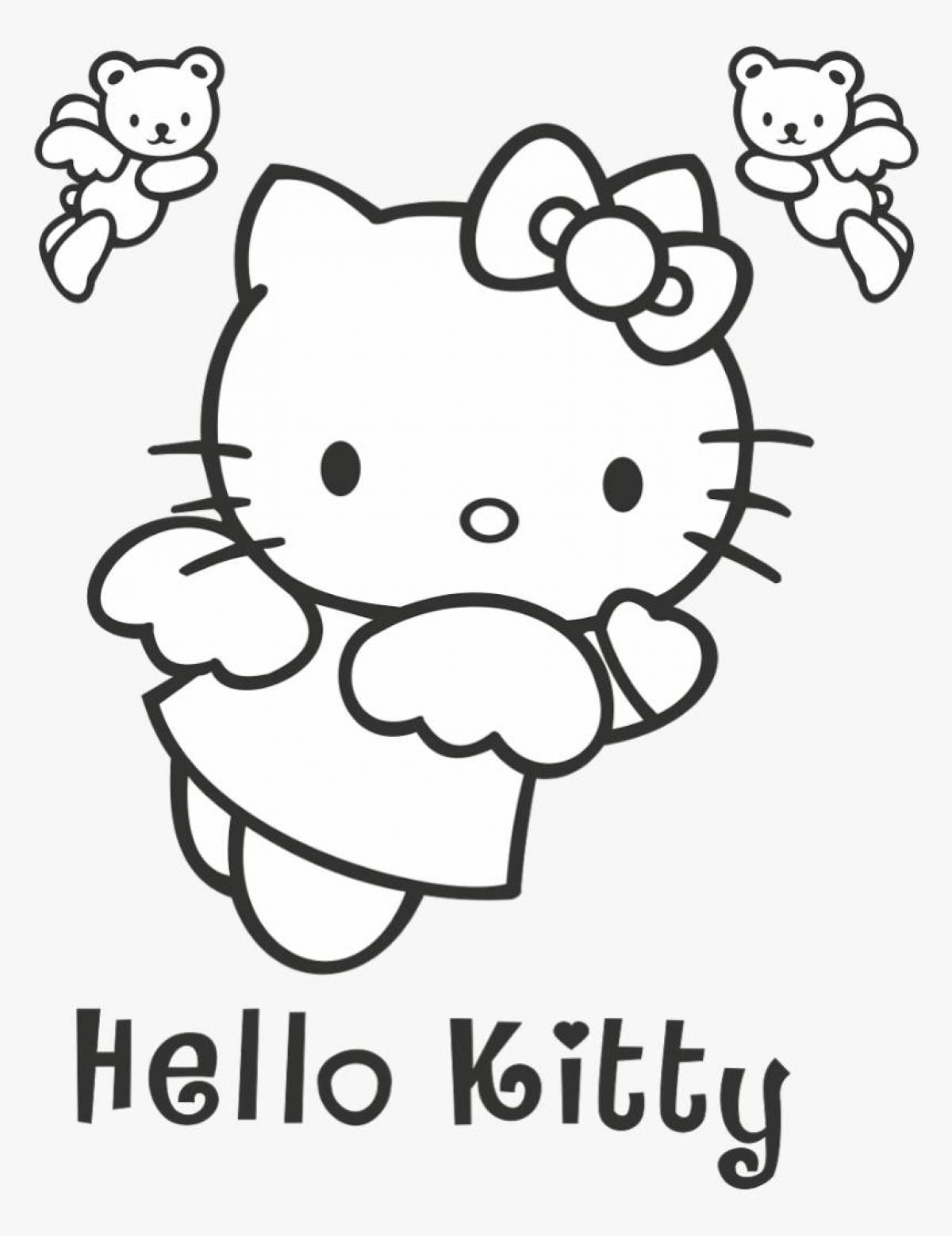 Kuromi and hello kitty coloring book