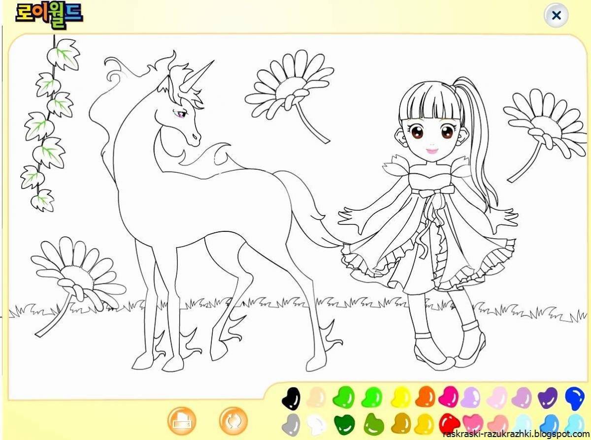 Creative coloring game