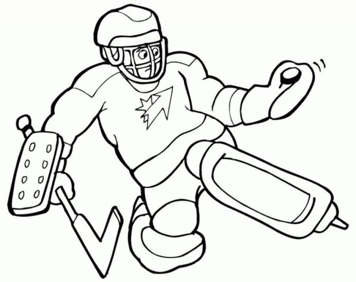 Exciting winter sports coloring book for kids