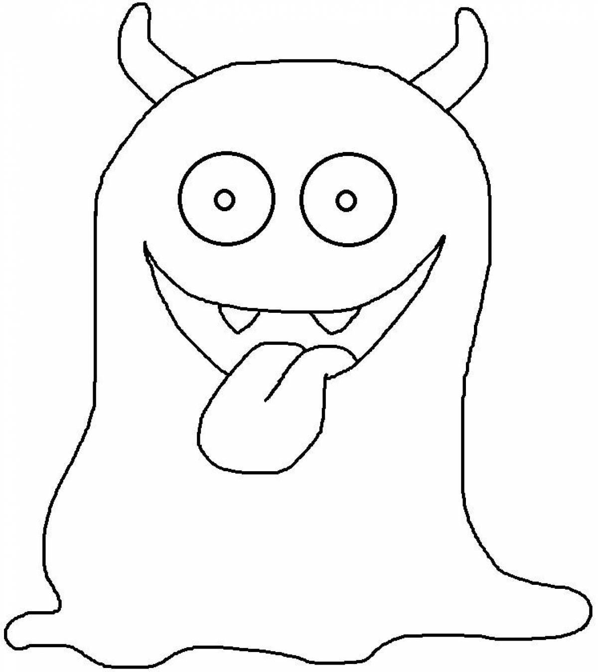 Creepy monsters coloring pages