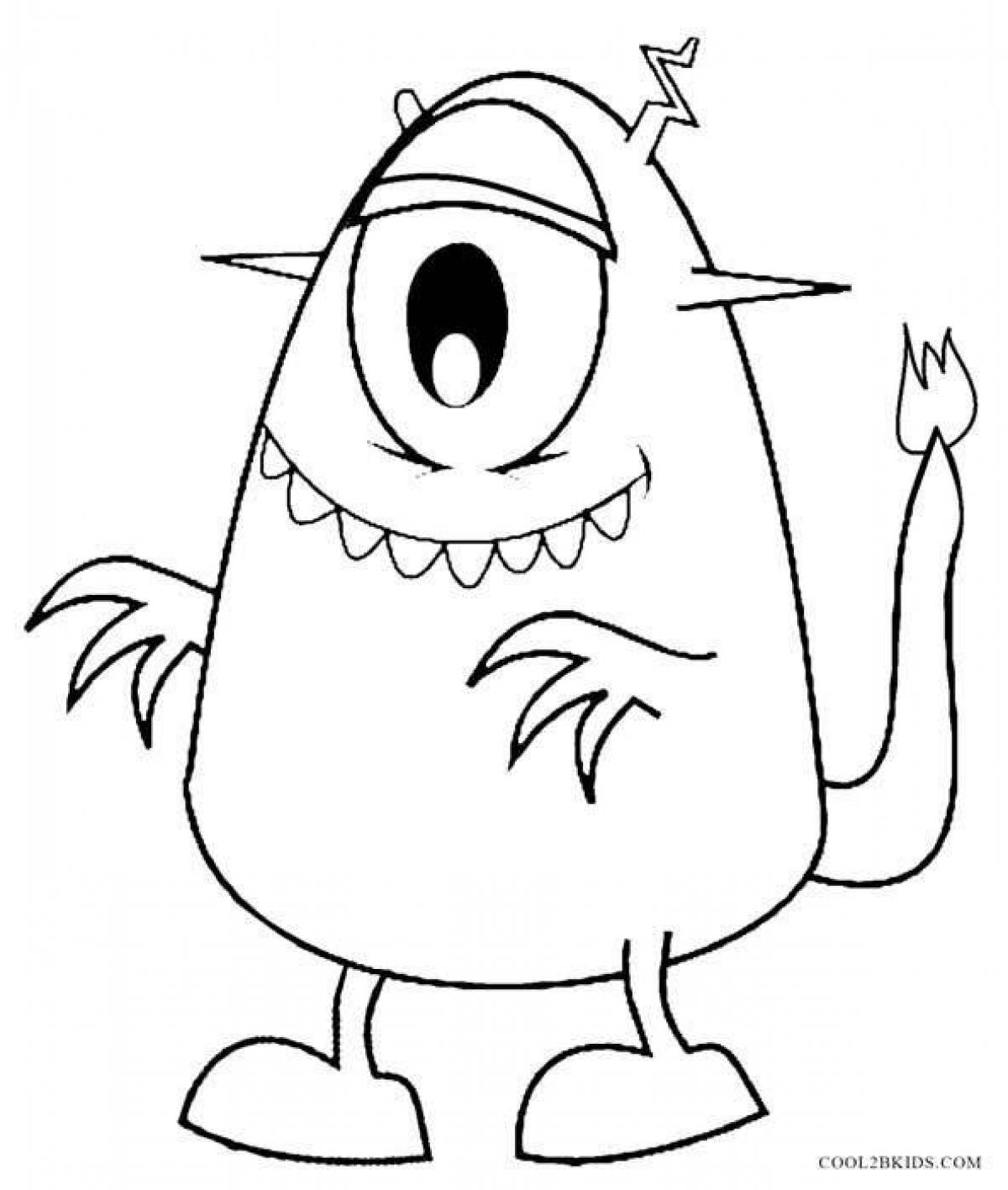 Disgusting monsters coloring pages