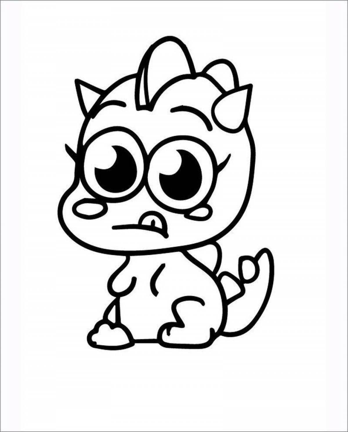 Uninvited monster coloring pages