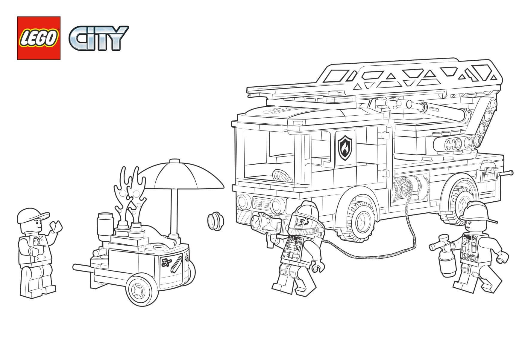 Lego city coloring page