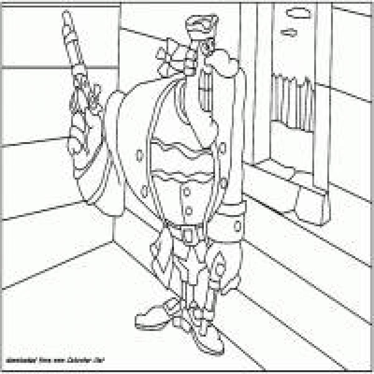 Dr Livesey Vibrant Coloring Page