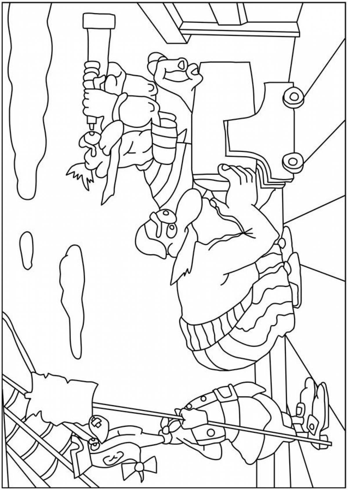 Dr Livesey shining coloring page