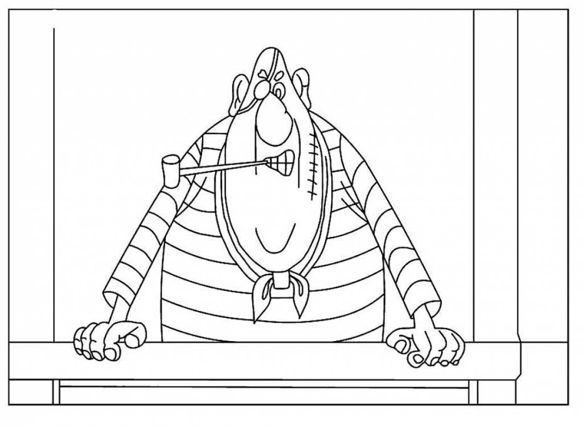 Animated Dr. Livesey Coloring Page